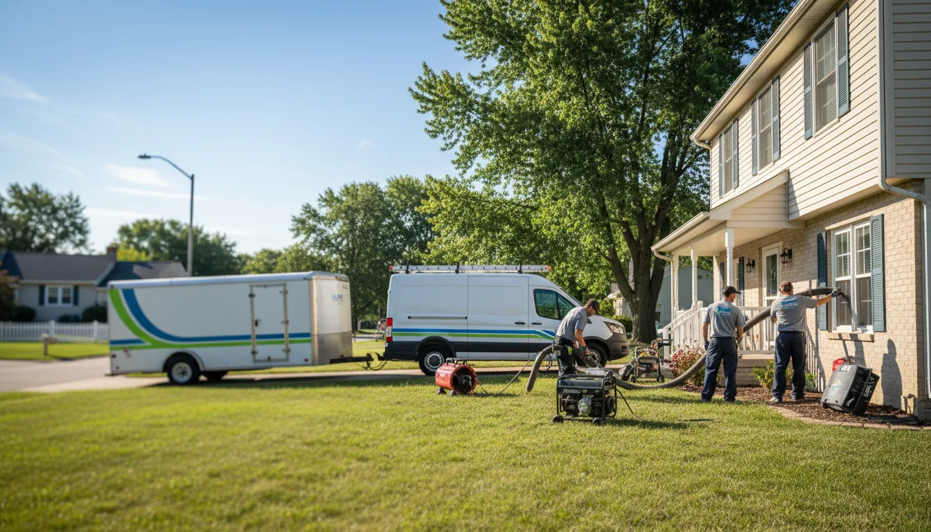 Flooded Basement Restoration And Cleanup With Repair in Collyer, KS near me